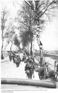 Одно из подразделений боевой группы Малотка 19 февраля 1945г. севернее Метгетена[2]